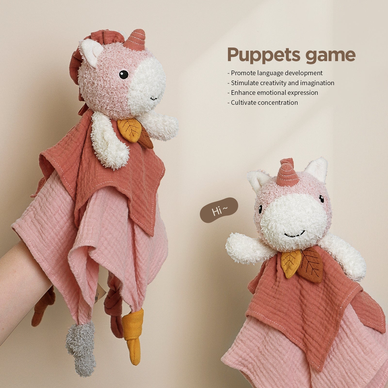 Nueplay Infant toys Unicorn Lovey Blanket