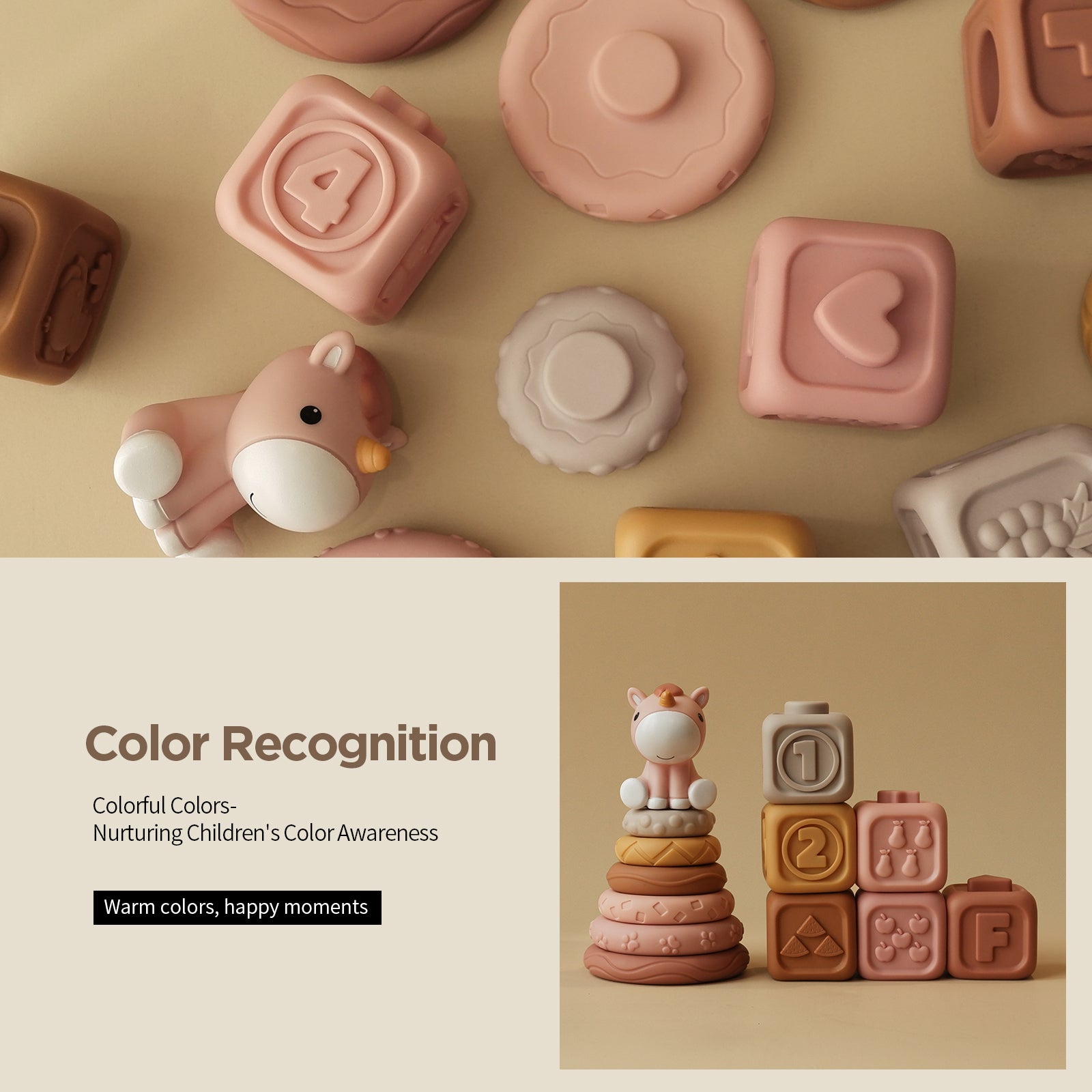 Unicorn Sensory Blocks & Stacker Kit