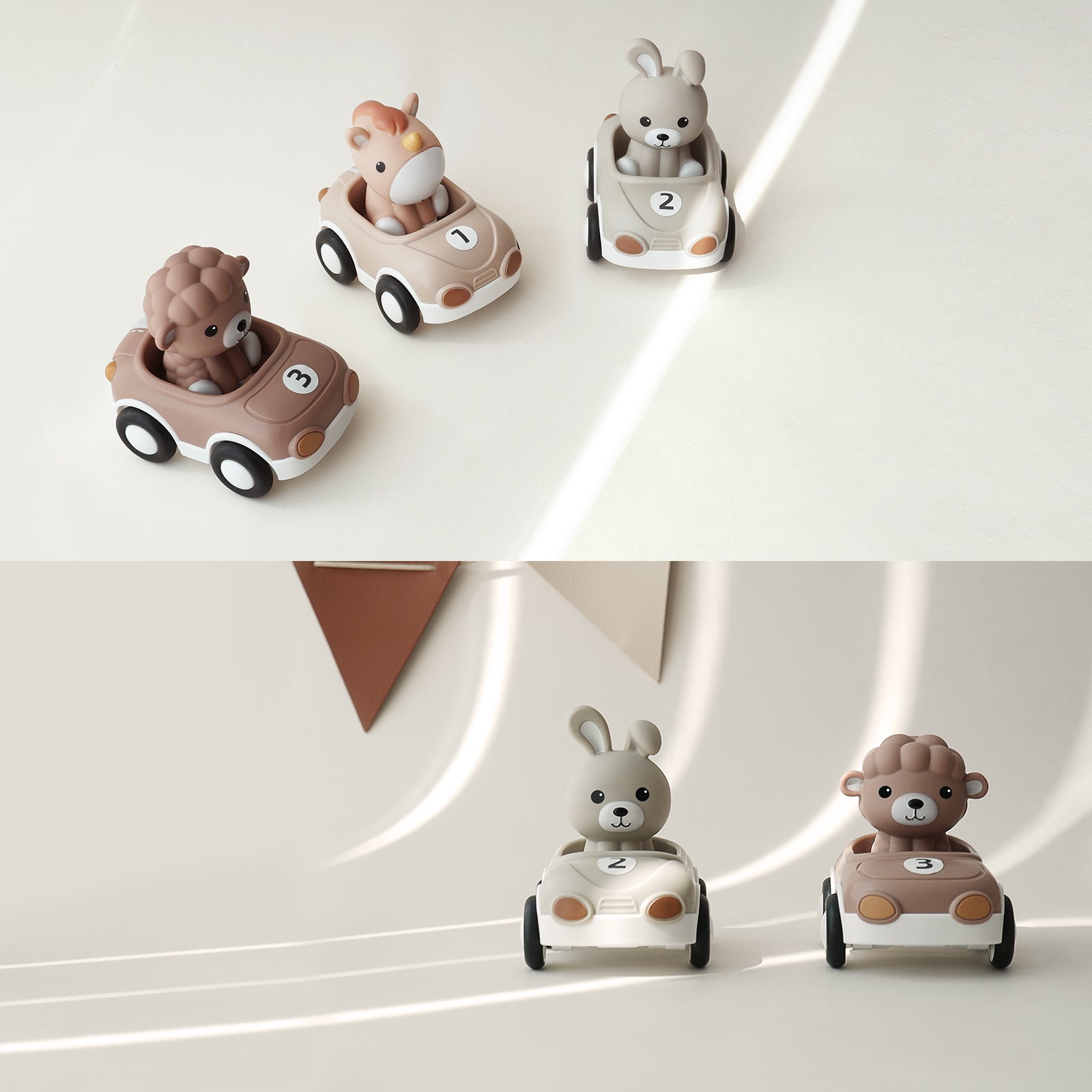 Animal Push & Go Vehicle Set | 3 Pack