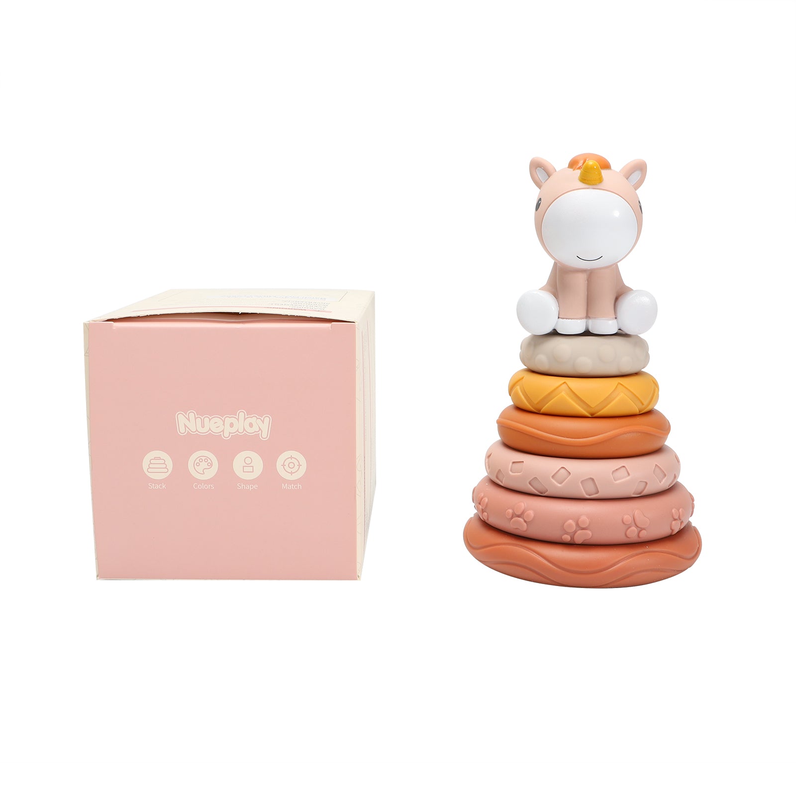 Nueplay Infant Developmental Toys – Match & Stack Rings