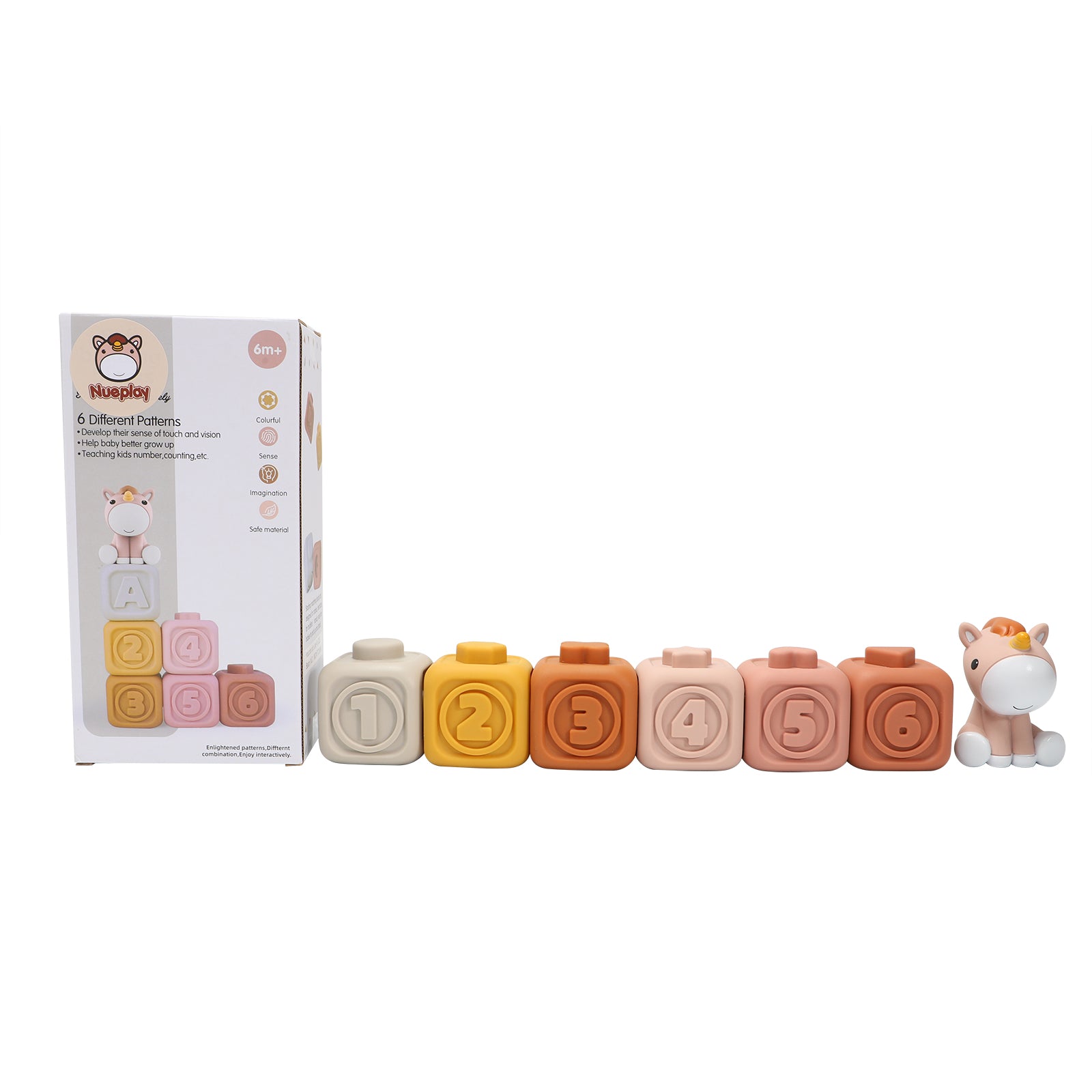 Nueplay Cube Puzzles, Match & Stack Blocks