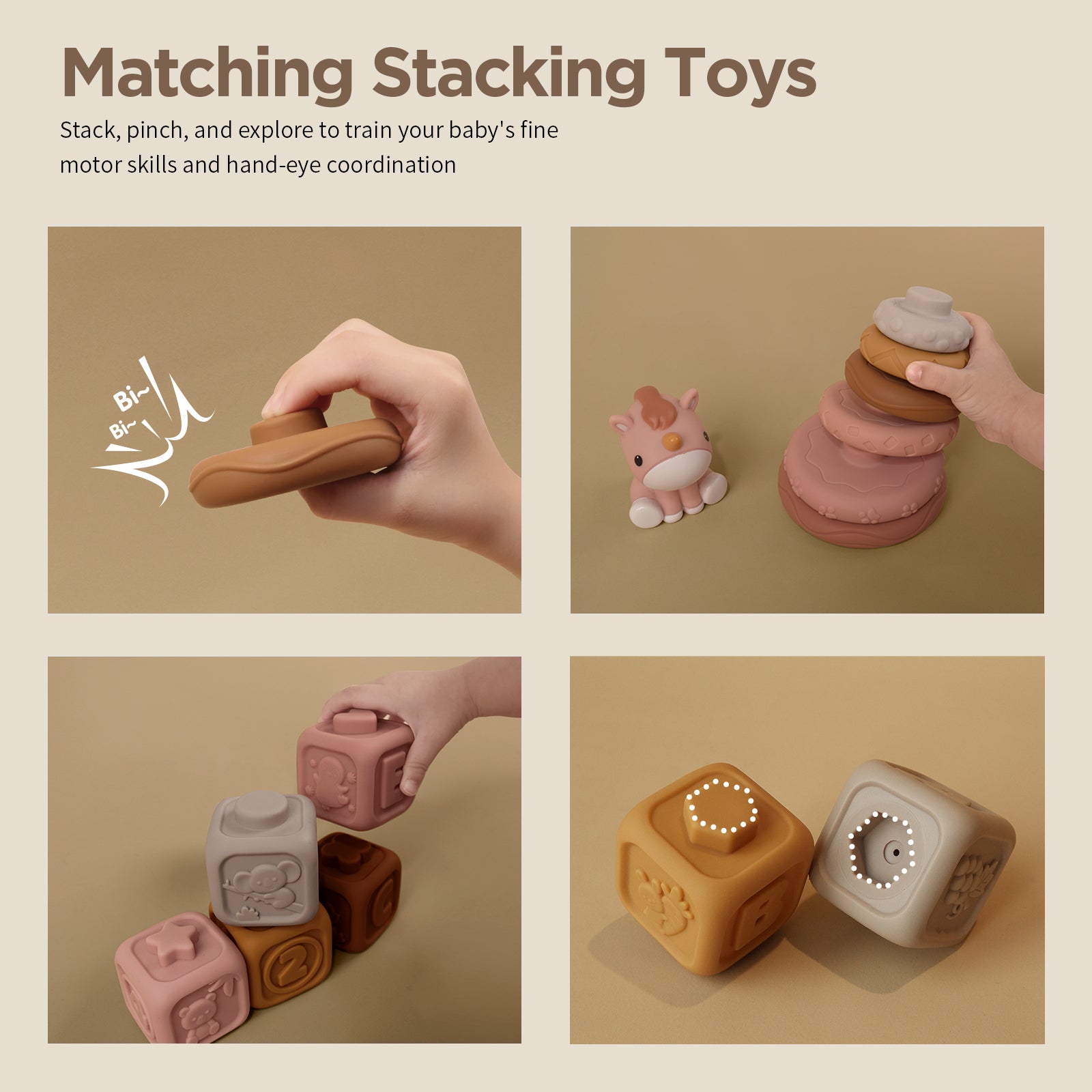 Unicorn Sensory Blocks & Stacker Kit