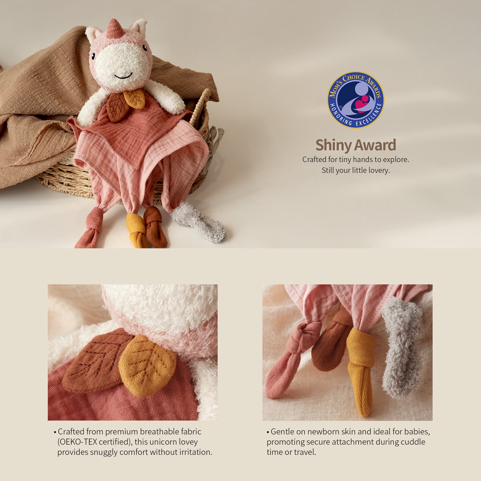 Nueplay Infant toys Unicorn Lovey Blanket