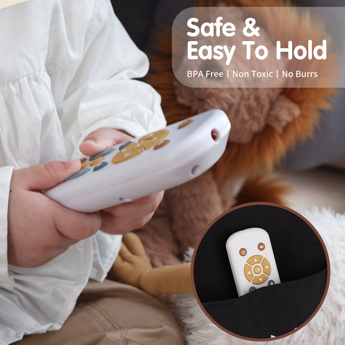 BABY TV REMOTE CONTROL TOY, WHITE