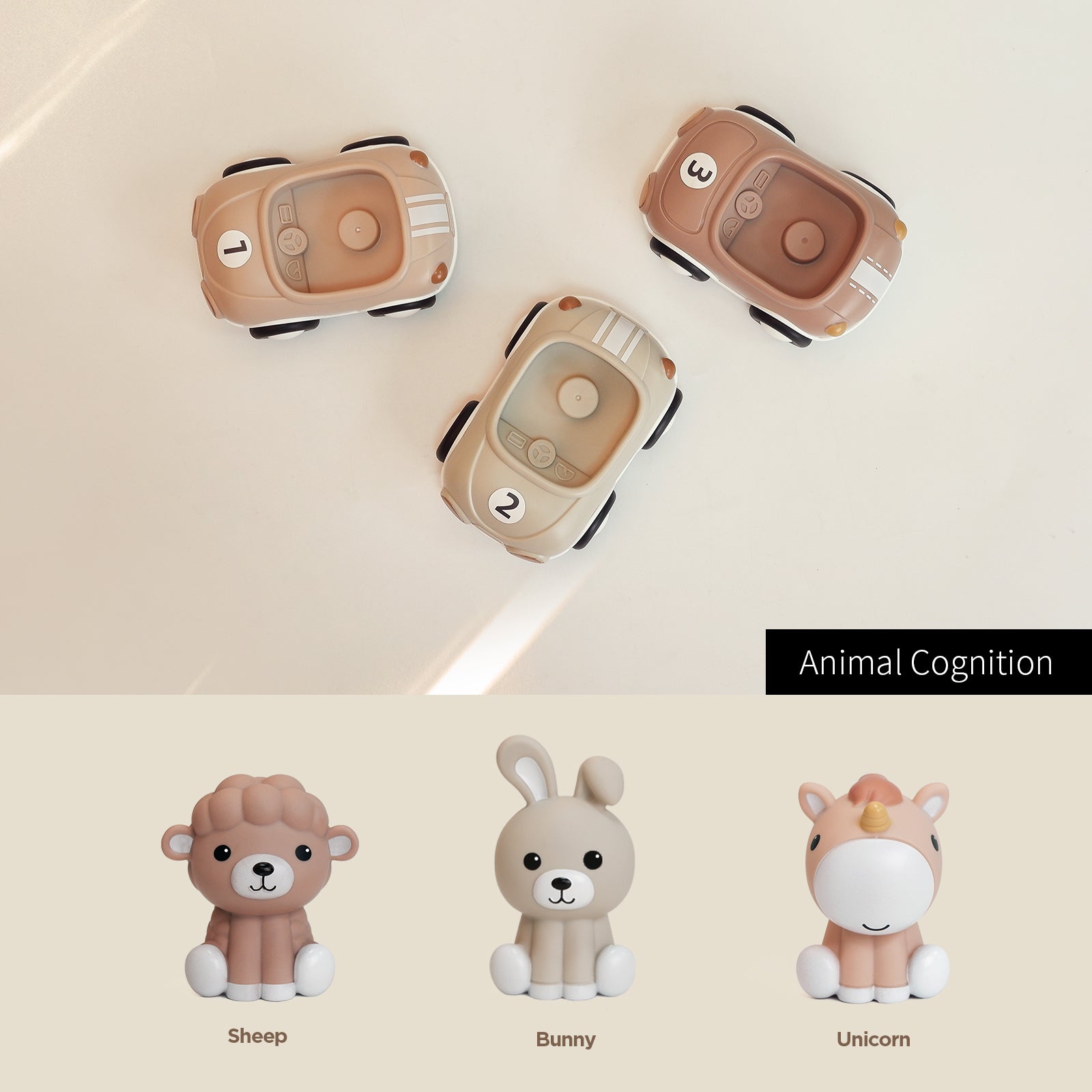 Animal Push & Go Vehicle Set | 3 Pack