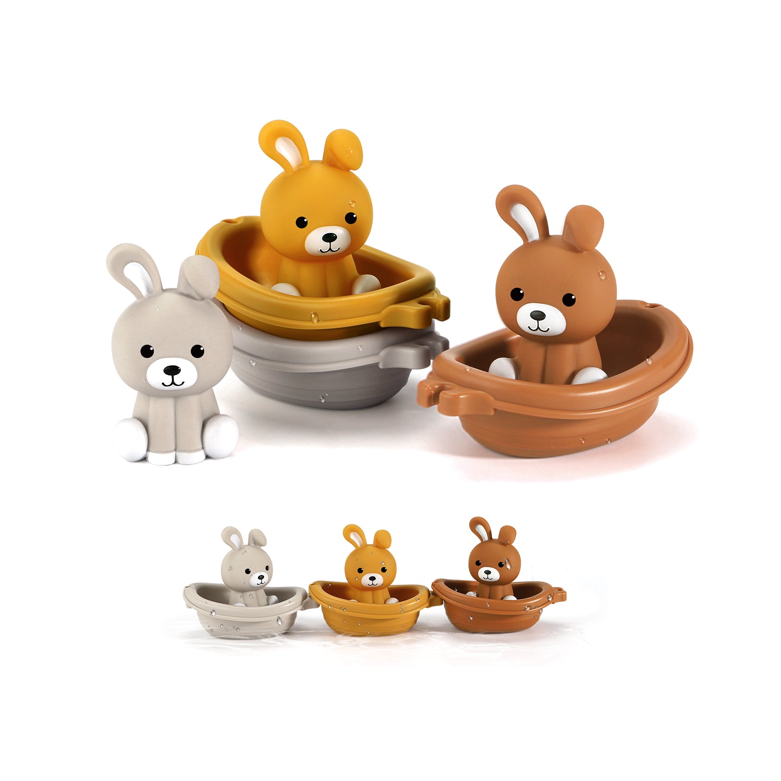 Bunny Bath Toys - 3 Pack